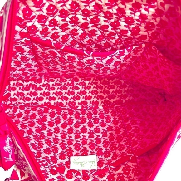 Vera Bradley Twirly Birds Mandy Shoulder Bag Purse Pink & White Swirly Floral - Picture 6 of 15